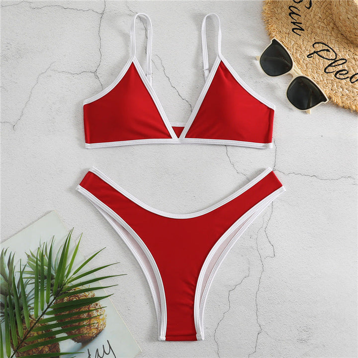 Damen Triangel-Bikini mit eleganter Naht und sportlichem Schnitt Drune