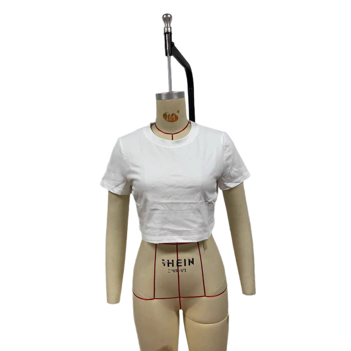 Damen Crop-T-Shirt mit hautsympathischem Baumwollmaterial und modernem Schnitt Drune