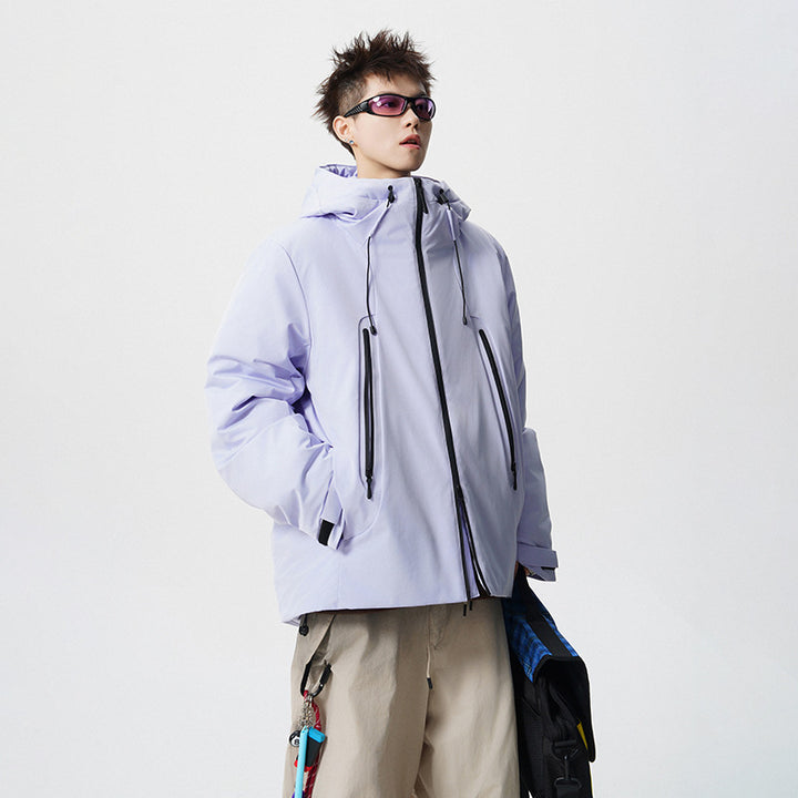 Herren wattierte, wasserabweisende Tech-Outdoorjacke mit Kapuze Drune