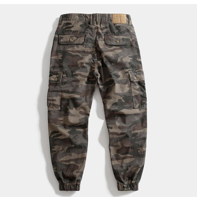 Herren Camouflage Cargo-Hose mit praktischen Taschen Drune