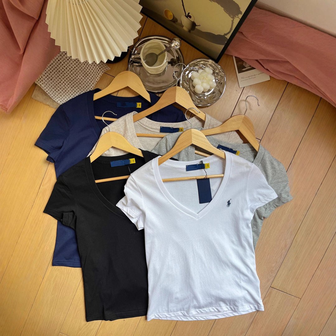 Damen V-Ausschnitt T-Shirt Drune 1787928014