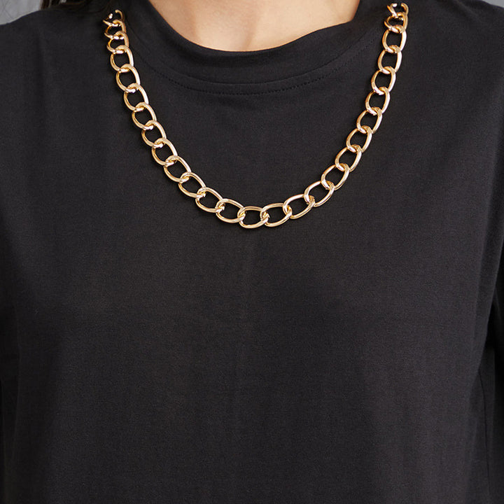 Damen Boxy-T-Shirt aus Jersey mit Rundhalsausschnitt, kurzem Arm und lässigem Oversize-Schnitt Drune