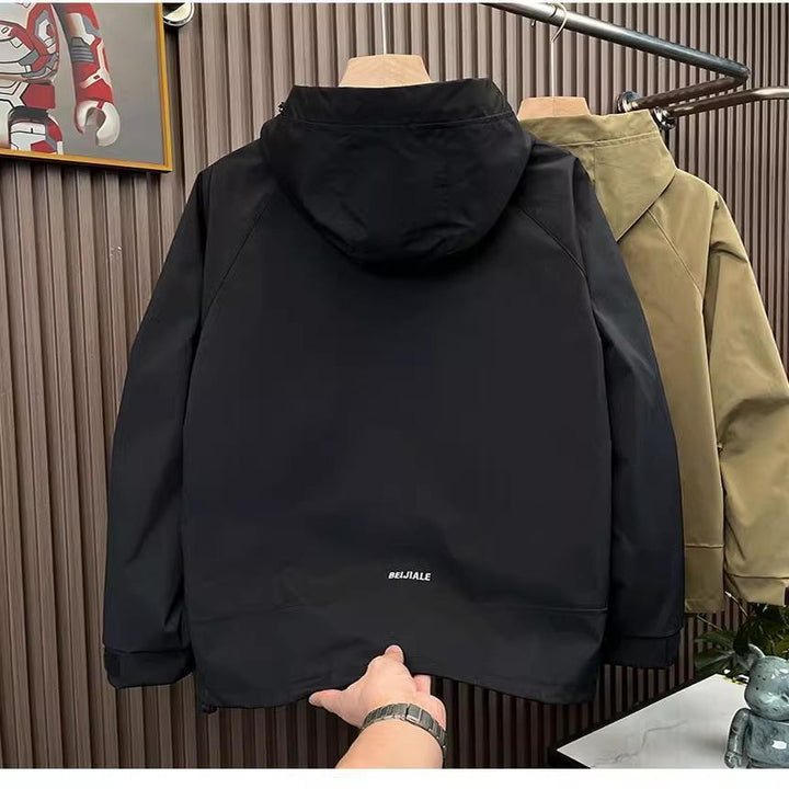 Herren Modische Kapuzenjacke mit vielseitigen Taschen Drune