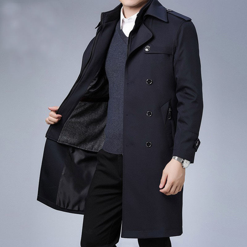 Herren Eleganter Trenchcoat Drune