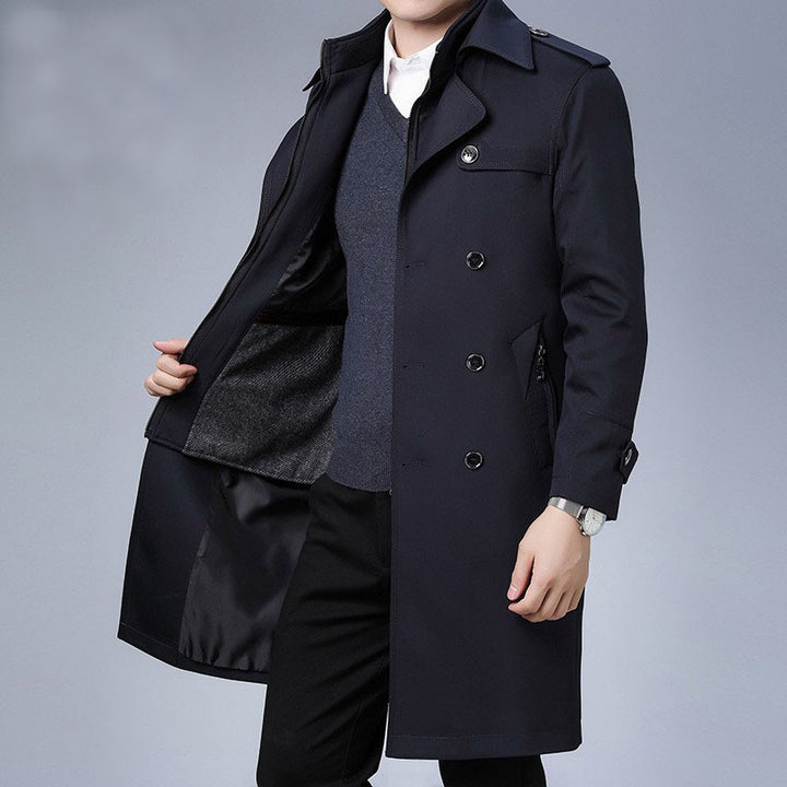 Herren Eleganter Trenchcoat Drune