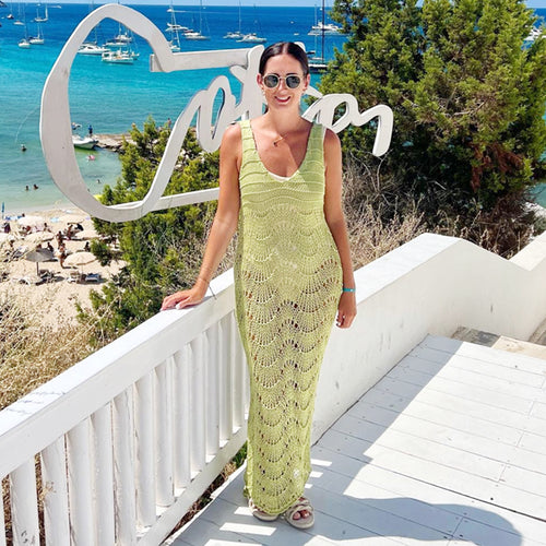 Damen gehäkeltes Strandkleid Drune