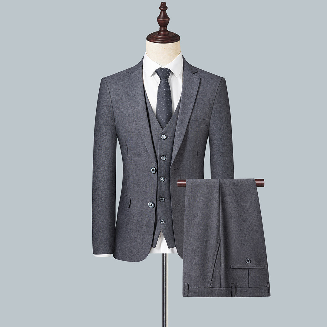 Herren Schmal geschnittenes City-Sakko mit minimalistischem Revers und eleganten Pattentaschen Drune