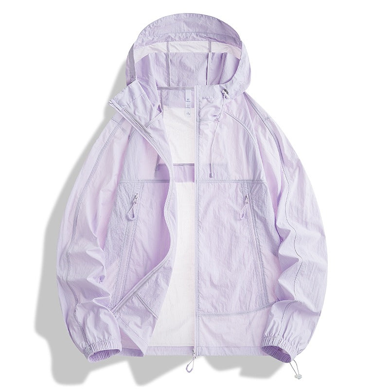 Herren Ultraleichte Kapuzen‑Windjacke mit Packfunktion, Meshfutter & Reißverschlusstaschen Drune