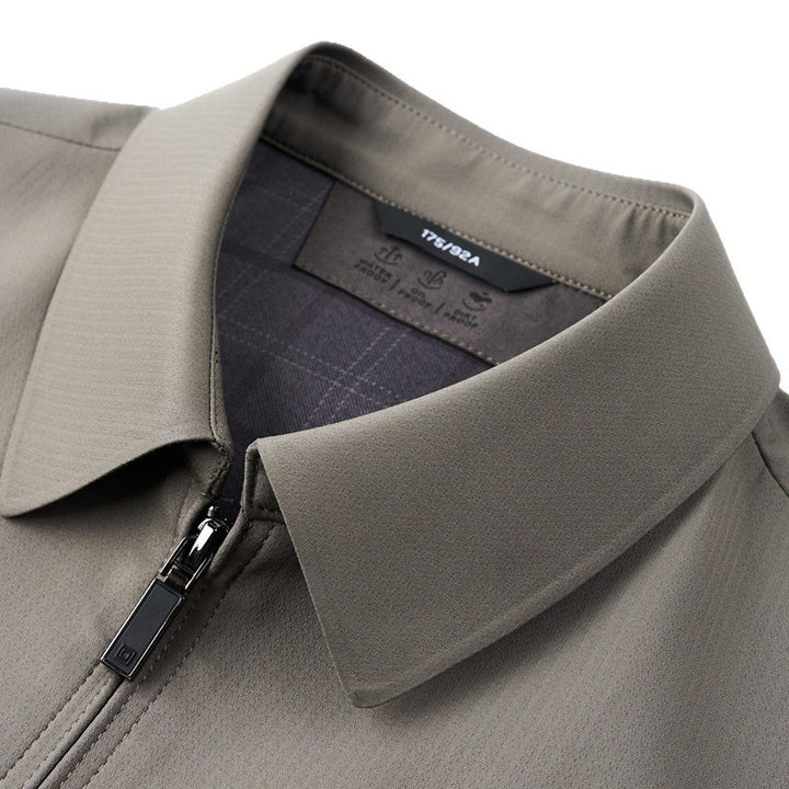 Herren elegante Übergangsjacke mit modernem Kragen und sorgfältig verarbeitetem Innenfutter Drune