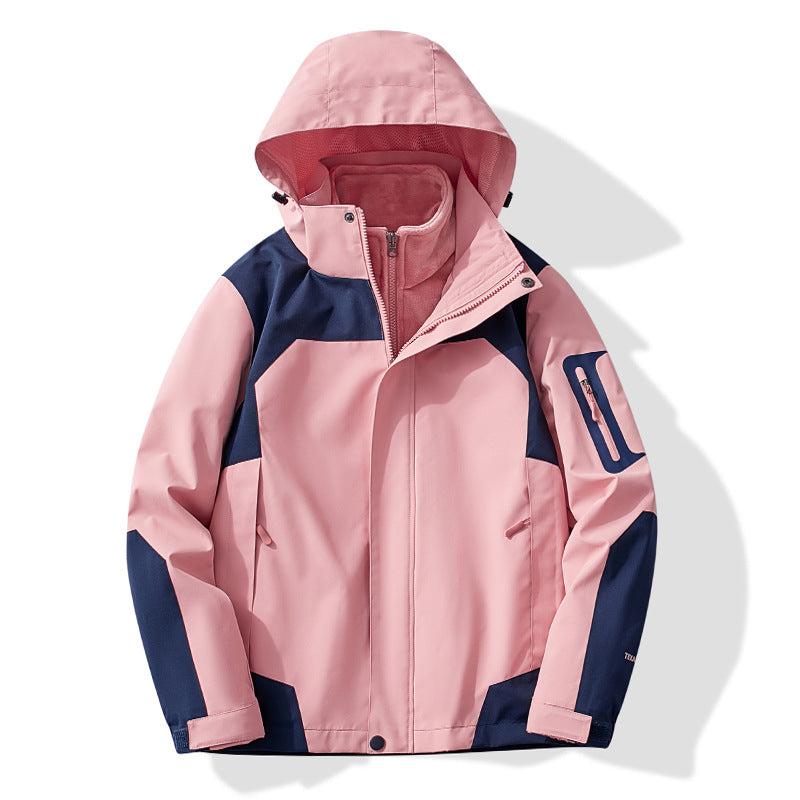 Damen Multifunktionale Trekking-Softshelljacke mit herausnehmbarer Fleece‑Innenlage und Kapuze Drune