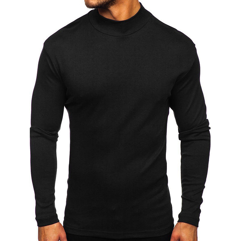 Herren Langarmshirt mit Stehkragen aus hochwertigem Material Drune