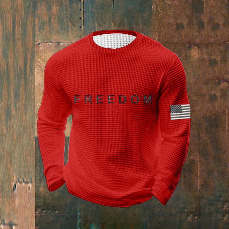 Herren Lässiger Sweatshirt mit Statement Print Drune