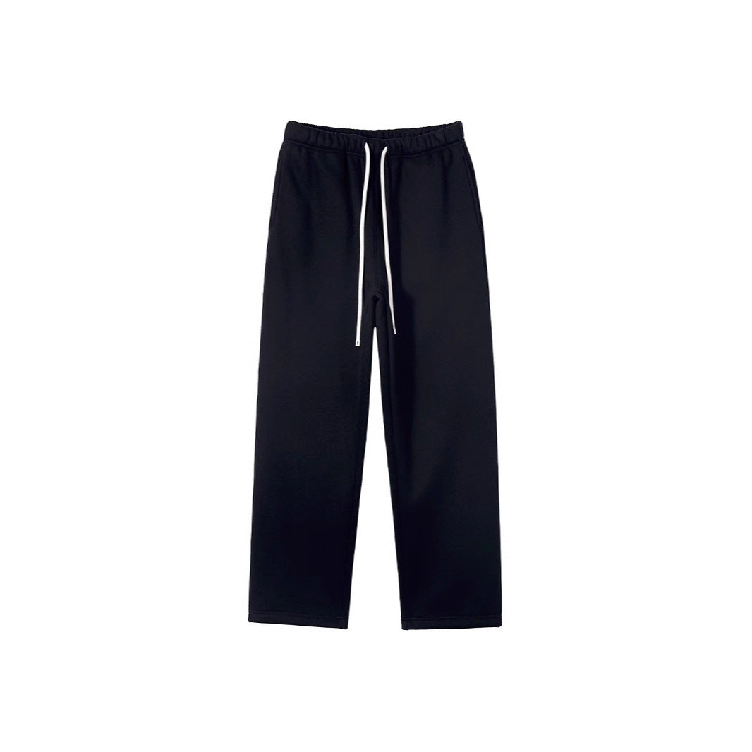 Damen nan weite Relax-Sweathose mit elastischem Komfortbund, kontrastierendem Kordelzug und geradem Bein Drune