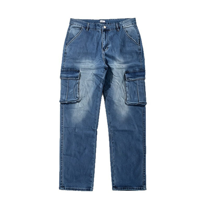 Herren Coole Cargo-Jeans mit elastischem Bündchen Drune