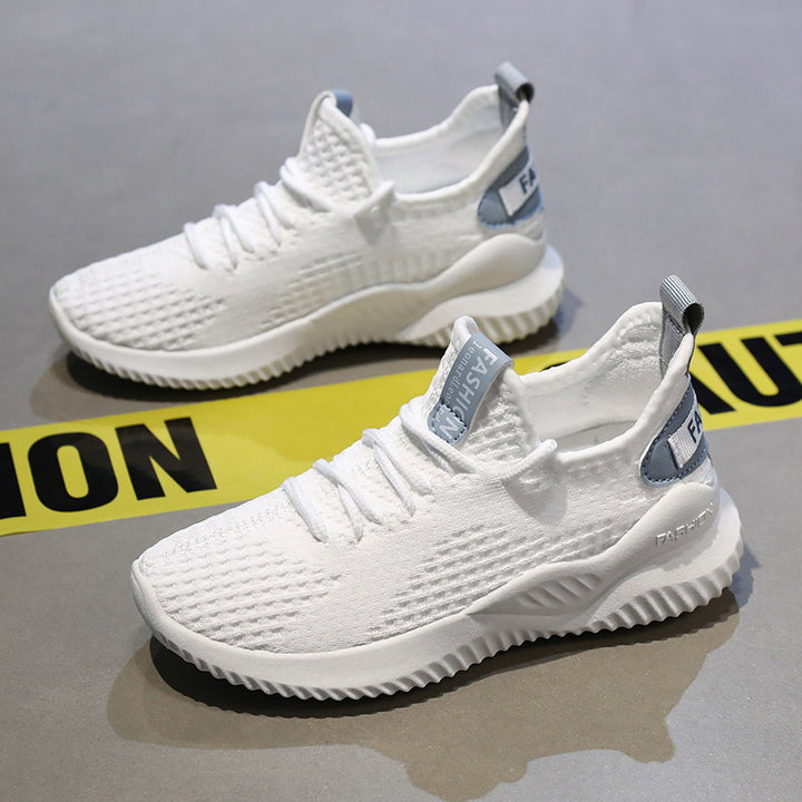 Unisex Atmungsaktiver Strick-Sneaker mit gedämpfter Laufsohle und Slip-On-Passform Drune