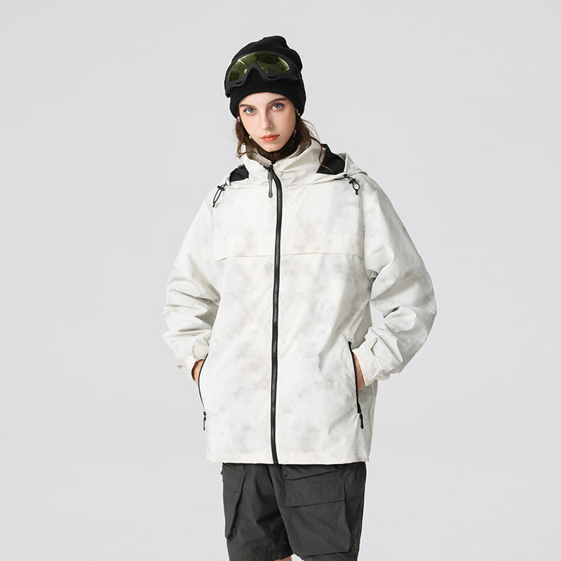 Herren Leichte wasserfeste Outdoorjacke mit verstellbarer Kapuze, getapten Nähten und Frontreißverschluss Drune