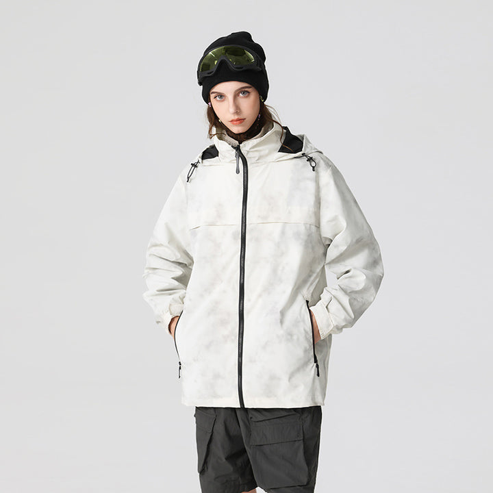Herren Leichte wasserfeste Outdoorjacke mit verstellbarer Kapuze, getapten Nähten und Frontreißverschluss Drune