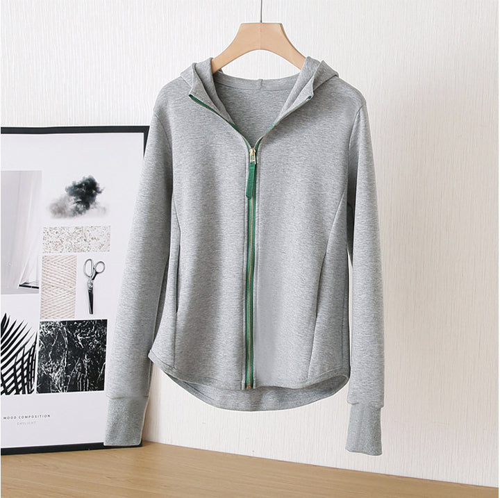 Damen Sportjacke mit Kapuze und Reißverschluss Drune