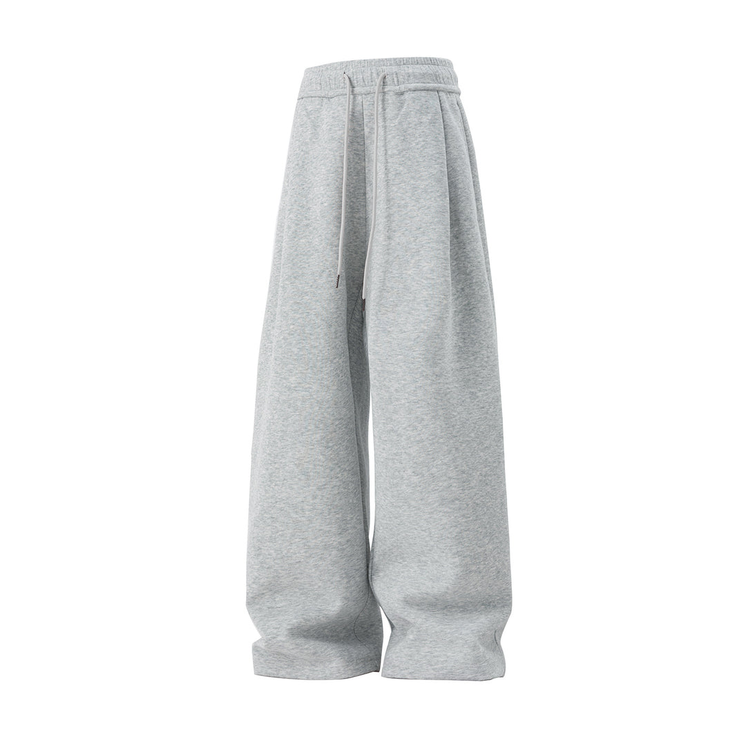 Unisex Weite Lounge‑Hose mit hohem Elastikbund, Kordelzug und extra weitem Palazzoschnitt Drune
