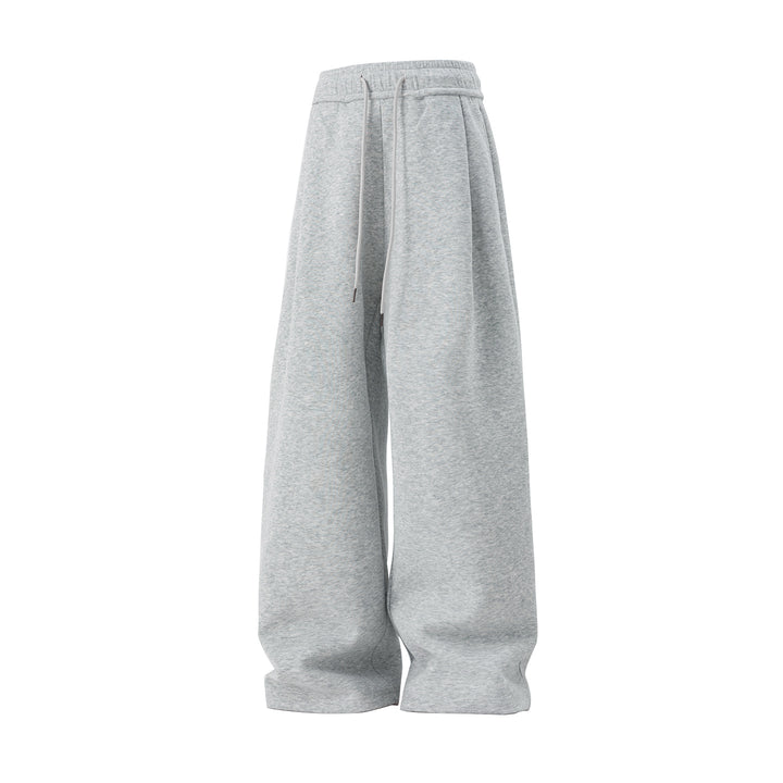 Unisex Weite Lounge‑Hose mit hohem Elastikbund, Kordelzug und extra weitem Palazzoschnitt Drune