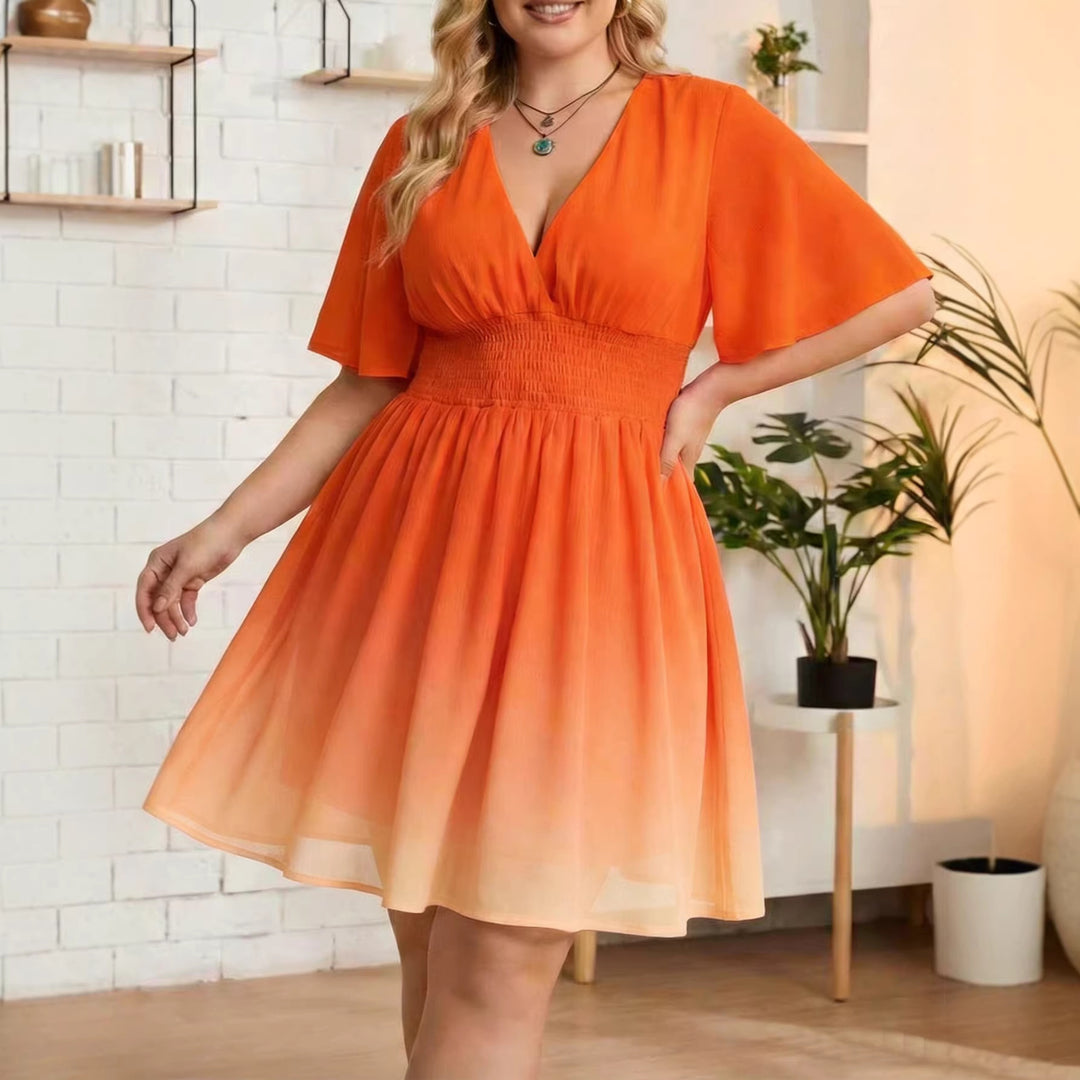 Damen Ombre-Modekleid Drune