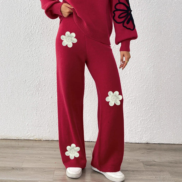 Damen Weite Strickhose Drune