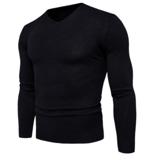 Herren feiner V-Ausschnitt Pullover aus hochwertiger Baumwolle Drune