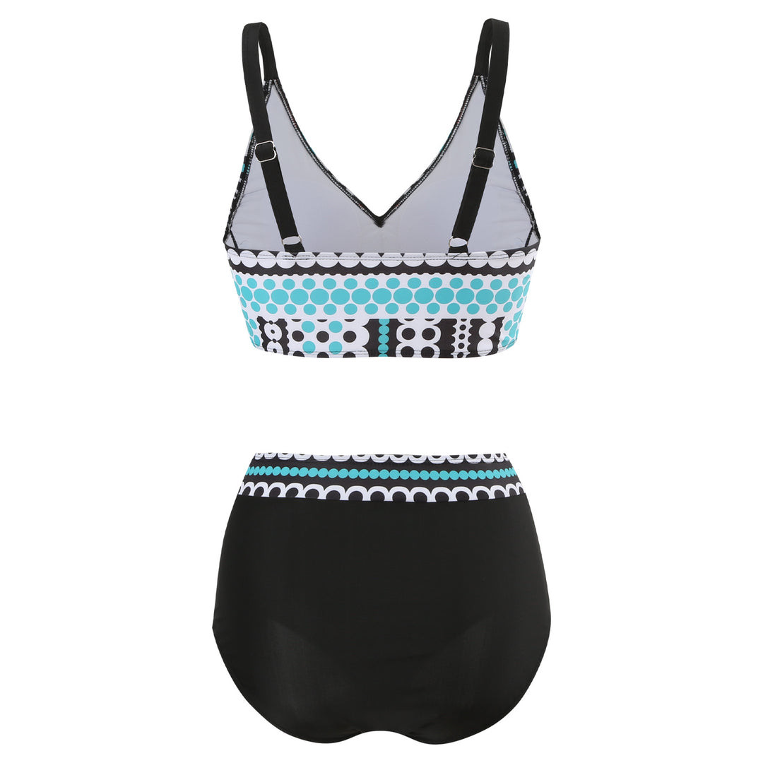 Damen Hochgeschnittener Bikini mit modischem Bauchschutz Drune