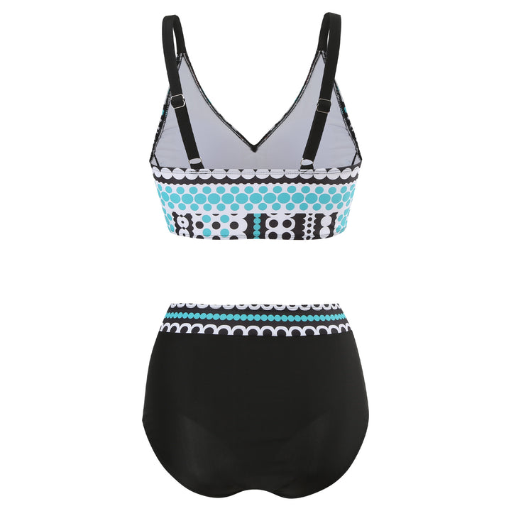 Damen Hochgeschnittener Bikini mit modischem Bauchschutz Drune