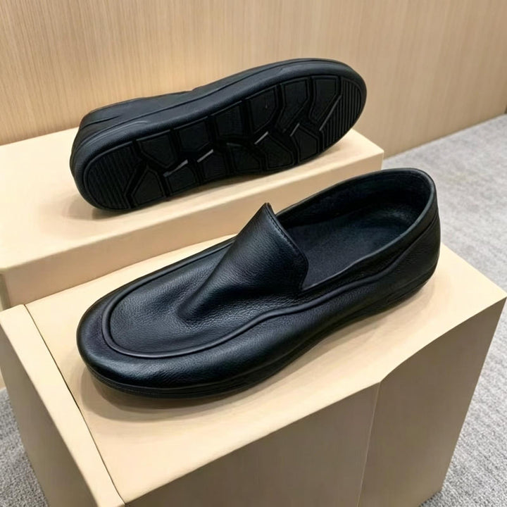 Herren Elegante Slip-On Leder Mokassins Drune