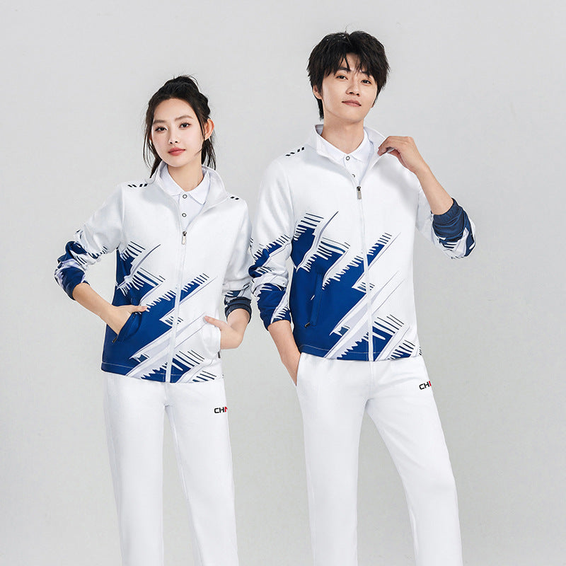 Unisex Sportliches Trainings-Set aus Funktionsjacke und lässiger Jogginghose Drune