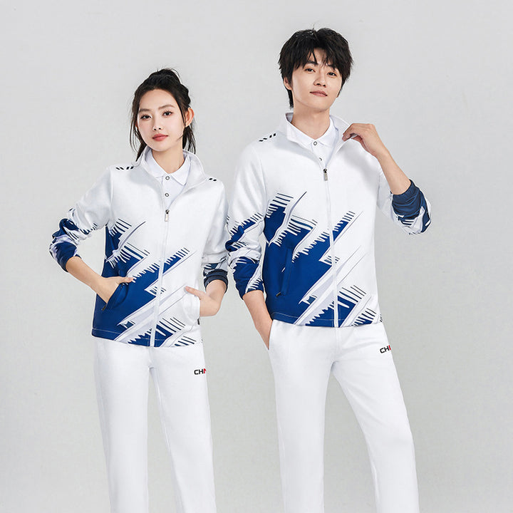 Unisex Sportliches Trainings-Set aus Funktionsjacke und lässiger Jogginghose Drune