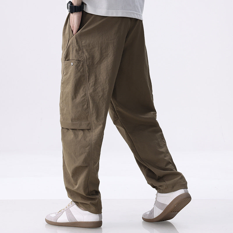 Herren Cargo-Jogginghose mit Kordelzug, elastischem Saum und seitlichen Utility‑Taschen Drune