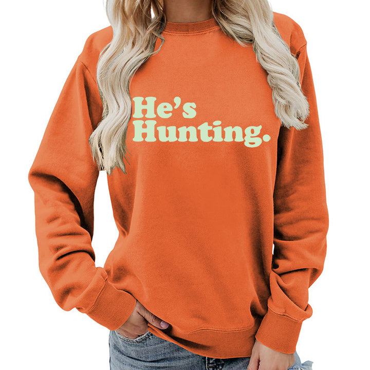 Damen Sweatshirt mit modernem Schriftzug und lässigem Schnitt Drune