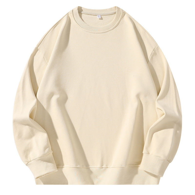 Unisex Oversize-Sweatshirt mit Rundhalsausschnitt, überschnittener Schulter und geripptem Saum Drune