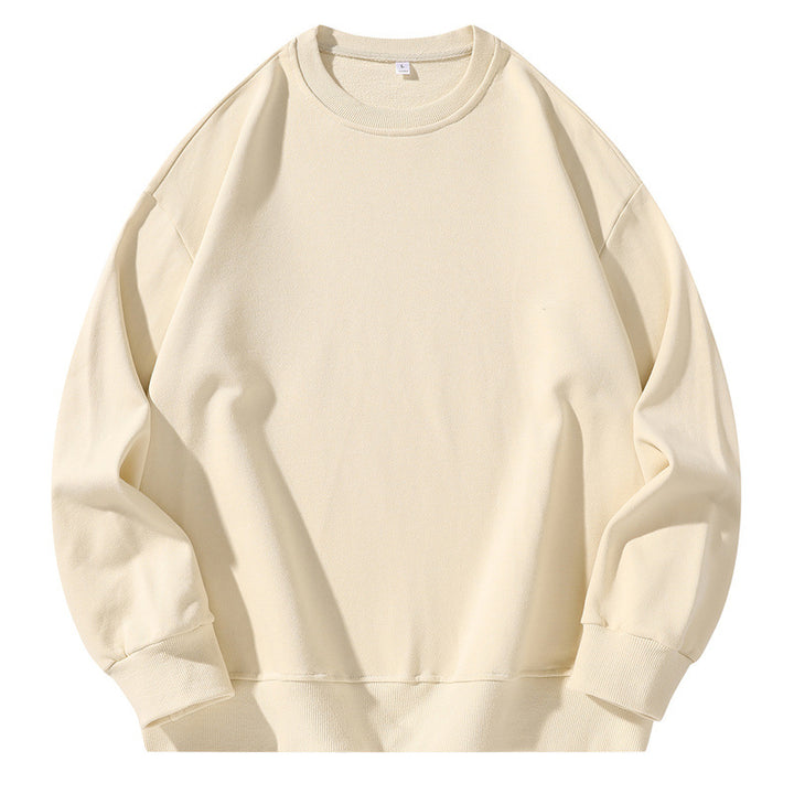 Unisex Oversize-Sweatshirt mit Rundhalsausschnitt, überschnittener Schulter und geripptem Saum Drune