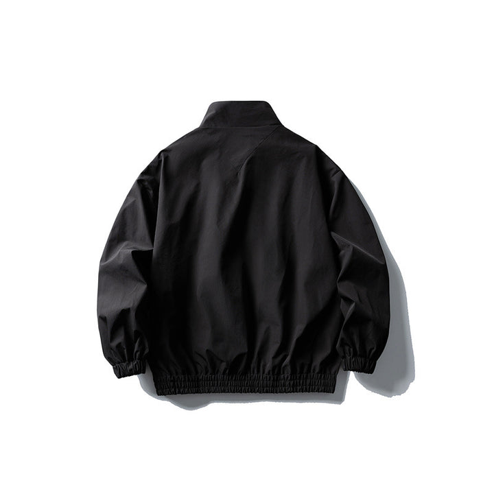 Herren Windbreaker-Jacke im Boxy‑Schnitt mit Stehkragen und elastischem Saum Drune