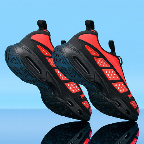 Herren sportlicher Schlupfsneaker mit integrierter Luftkammer, Reißverschlusszug und gedämpfter Profilsohle Drune