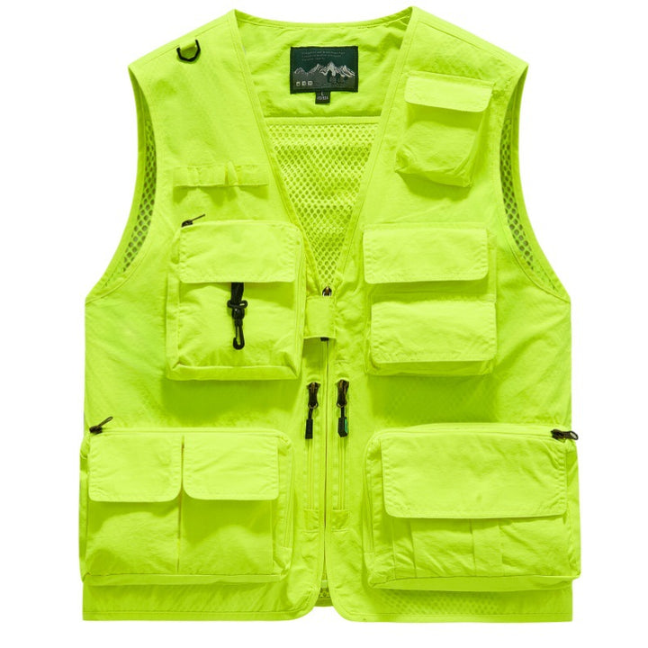 Herren Multifunktionale Outdoor-Weste mit zahlreichen Taschen