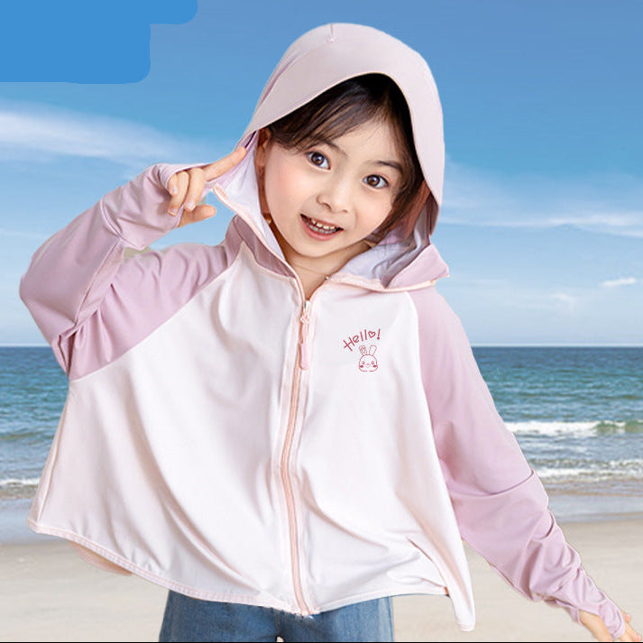 Mädchen funktionale UV-Schutzjacke mit Kapuze Drune
