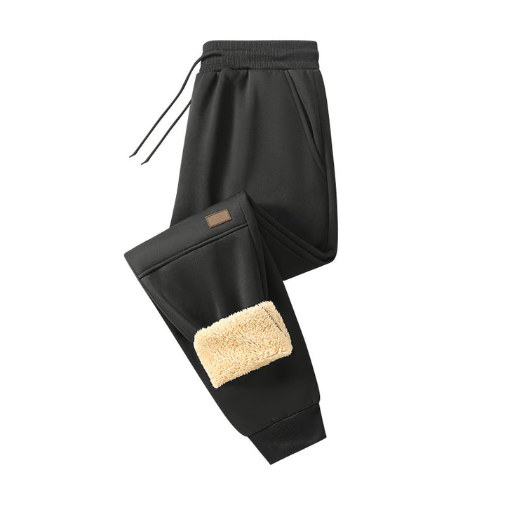 Herren Gefütterte Cozy‑Tech Jogginghose mit Teddy‑Innenfutter, Kordelbund & Bündchen Drune