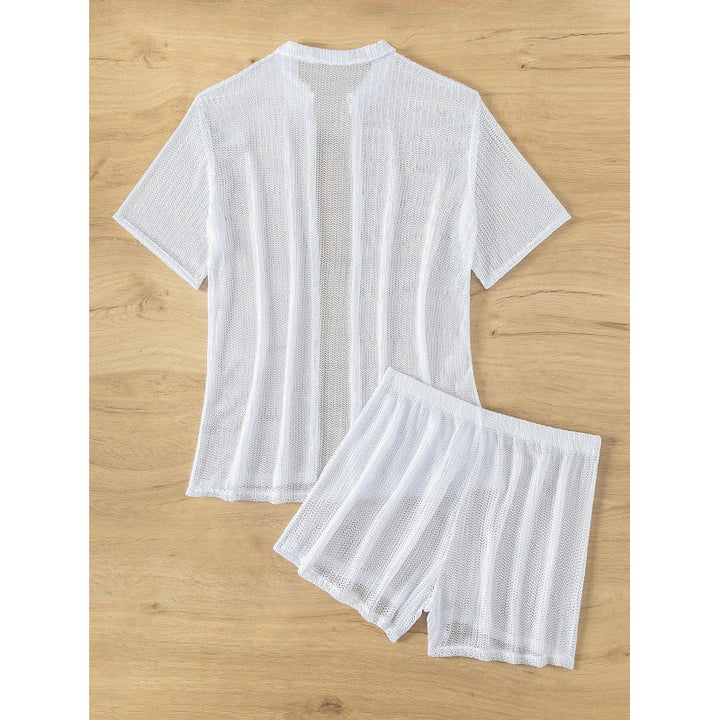 Damen Strandschal mit modischem offenen Schnitt und lässigen Shorts Drune
