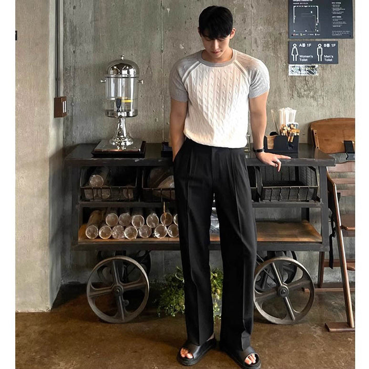 Herren Bequeme und elegante Stoffhose Drune