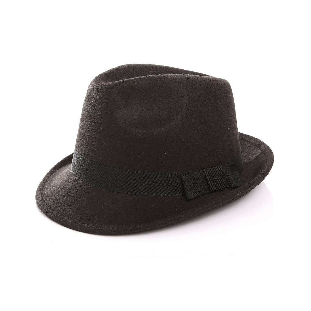 Damen Fedora-Hut aus hochwertigem Wollmix mit stilvollem Band Drune