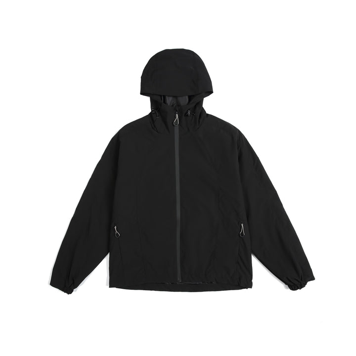 Damen leichte Windjacke mit Kapuze, verstellbarem Saum und wasserabweisender Funktion Drune