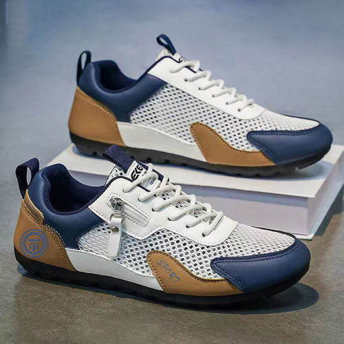 Herren Sportliche Outdoor-Sneaker mit Reißverschluss-Detail und griffiger Trail-Sohle Drune