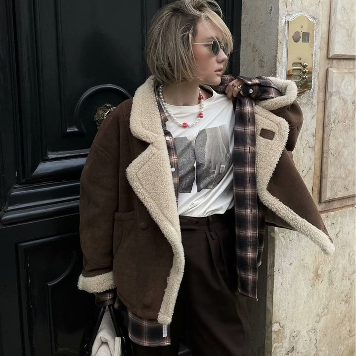 Damen Oversized Wollsakko Drune