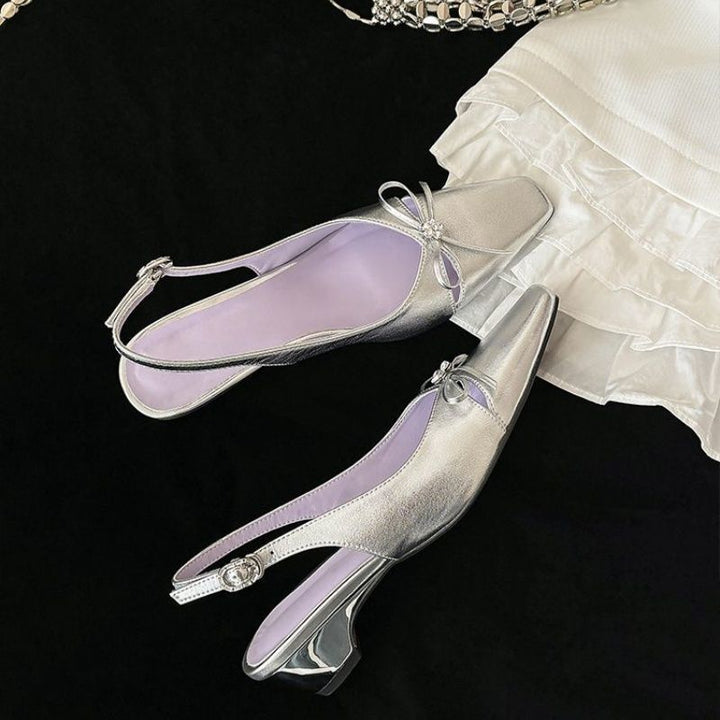 Damen Slingback Pumps mit funkelndem Design Drune