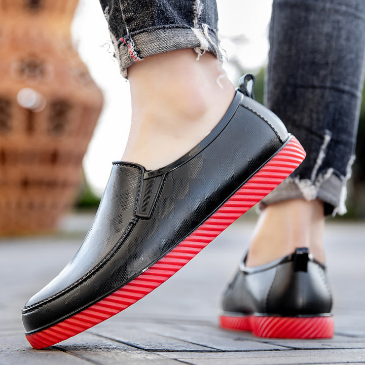 Herren Elegante wasserdichte Slipper mit strukturierter Oberfläche und profilierter Lightweight-Sohle Drune