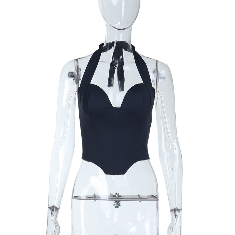 Damen Einteiler mit verstellbarem Halfter und figurformendem Schnitt Drune